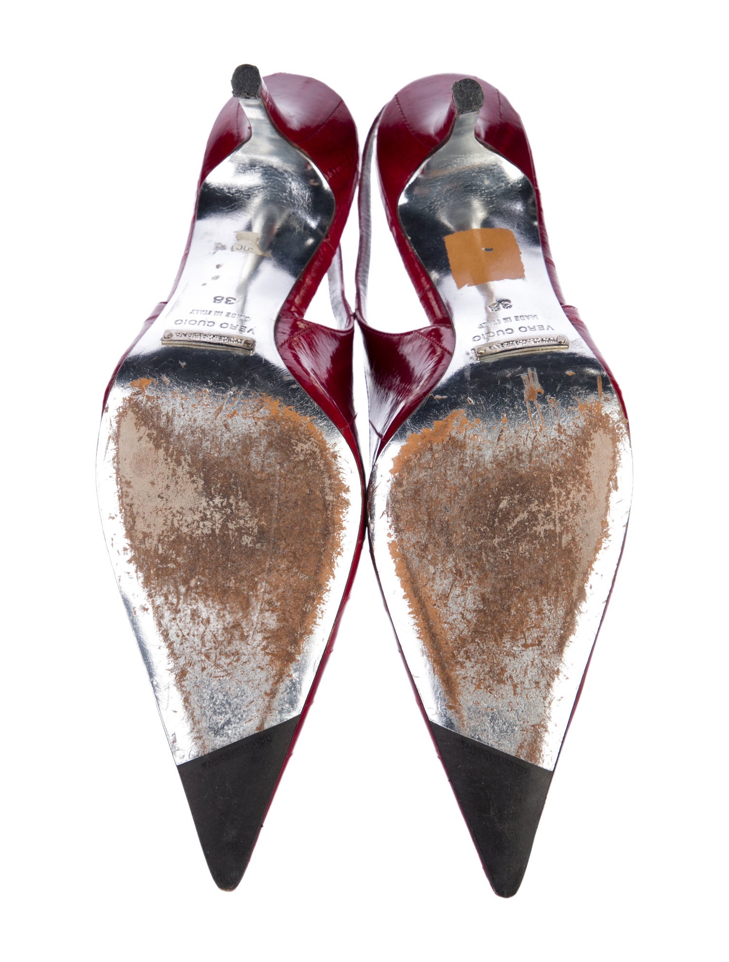 Dolce & Gabbana Leather Slingback Pumps